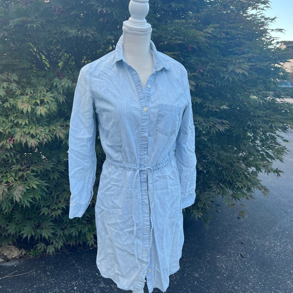 Denim shirt dress